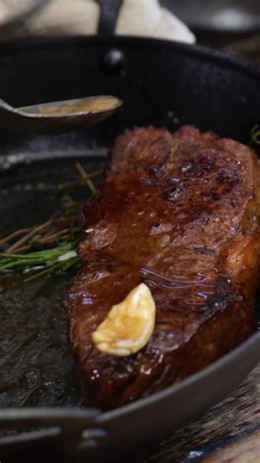 Wood fired Steak Sandwich With Charred Miso Butter Shallots, Truffle Mayonnaise and Watercress. Extended recipe video on my YouTube Channel! One of the very first things I ever posted on Social Media was a Steak Sandwich I absolutely love them. For me using less components but super high quality gives the best results. What you’ll need to make 2 sandwiches 1 Ciabatta loaf 2 x 8oz Sirloin (NY Strip) Steaks 30-40g butter 3 garlic cloves bashed Few Thyme sprigs Few Rosemary Sprigs 2 egg yolks 1 tbs