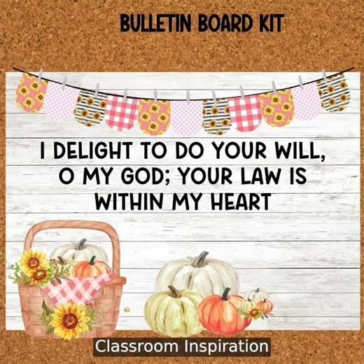 Fall Bible Verse Bulletin Board Idea!