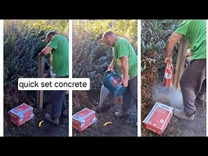 How to use Quick Set Concrete