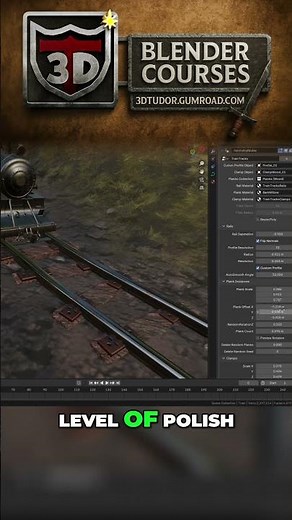 🚂 Create Train Rails Instantly in Blender!