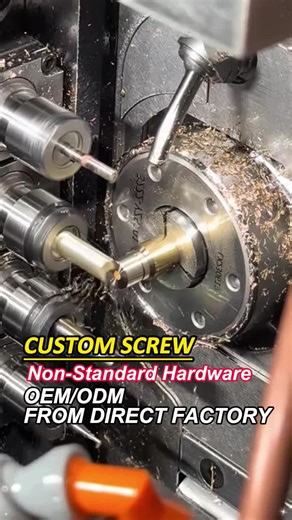Cold forming, CNC machining, automatic lathing—we have the tech to bring your idea to life. Perfect for custom OEM work. #Hardware #FastenerFactory #MadeInChina #CustomScrews #NonStandardFasteners