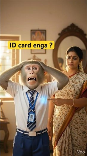 ID Card Enga?! 🤦‍♂️🤣 Morning school Panic! #TamilComedy