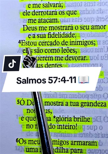 Salmos 57:4-11 📖🙏 #palavradeDeus #Deusefiel #bibliasagrada #versiculosbiblicos #Versículossagrados