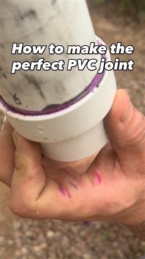 Mikey Genchi on Instagram: "How to make perfect pvc glue connection #plumbing #landscaping #plumber #construction #work"