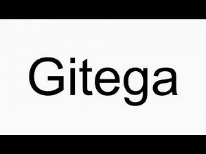 How to pronounce Gitega