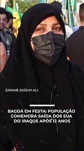 Bagdá em festa: população comemora saída dos EUA do Iraque após 12 anos | #SBTNews