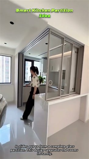 Smart Kitchen Partition Idea