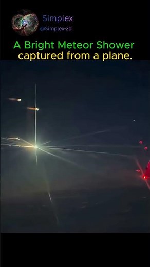 A Meteor Shower Captured From 10,000m ⁉ #Meteor #Space #Short