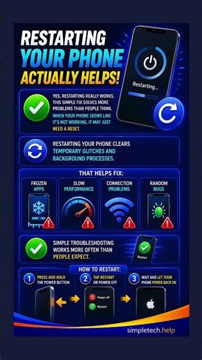How To Fix Phone Not Working: Restarting | SimpleTech Help #notworking #phone #troubleshooting