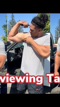 Interviewing tall 6,8” bodybuilder