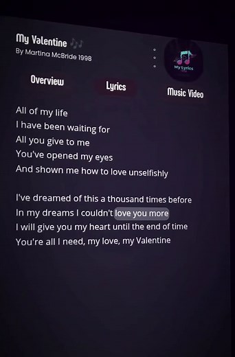 My Valentine by Martina McBride: A Timeless Love Song