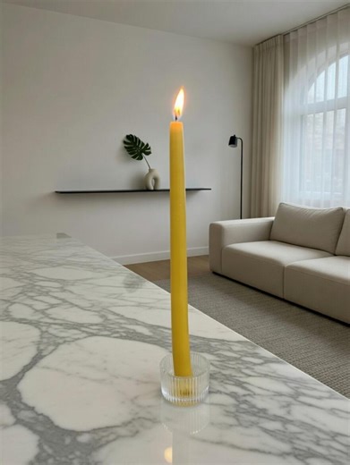 20-60pk - 8 Inches - Organic Hand-dipped Beeswax Taper Candles – Clean Burning. - Etsy