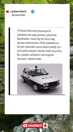 “Argo’da ‘Aynasız’ Olan Polisler”#Reno #polisarabası #tarih #retro #1970ler #araba #polis #haber