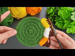 Very Easy Crochet Pumpkin Coaster for Beginners | Fun Fall Craft Tutorial