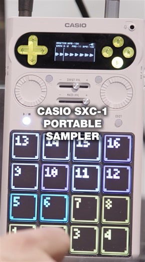 5.1K views · 29 reactions | Ready up  Currently in the concept phase, Casio Music Gear’s SXC-1 draws inspiration from their classic ’80s sampler, the SK-1, which gives it a retro feel with modern functionality. Get the full scoop: https://bit.ly/CS1YTGCfb | Guitar Center | Facebook