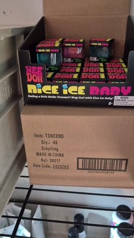 Schylling Needoh Nice Cube Sensory Toy with a Super Solid Squish - Colors May Vary 3 Pack