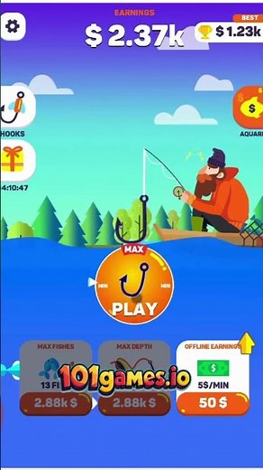 Play Tiny Fishing Online Free - No Download | 101Games.io