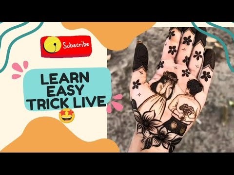 Learn easy trick live by queen mehndi #hennadesigns #mehndidesign