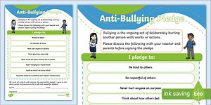 Anti-Bullying Pledge K-2