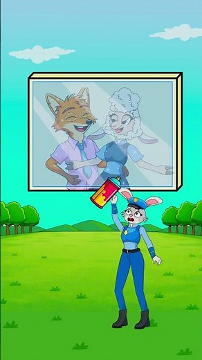 Judy Hopps Spray - Paints Nick On The Wall! But ...Lamb | Zootopia2