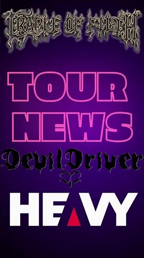 CRADLE OF FILTH & DEVILDRIVER Tour Announce #devildriver #tour #heavymetal