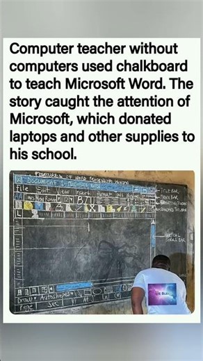 He taught Microsoft Word without a computer… and changed everything 💻✨ #Shorts #Inspiration