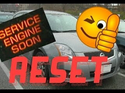 How to reset Service Engine soon Light on a 2012 Nissan Sentra.....