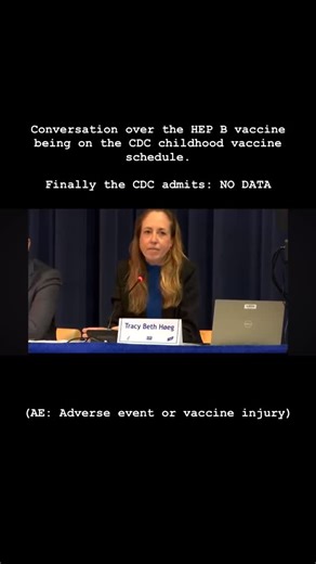 Today and tomorrow, the ACIP committee meets for the CDC and discusses Hep B and the rest of the vaccine schedule. Watch this little clip we just grabbed for you where they finally admit there is no placebo controlled studies. | Stand for Health Freedom