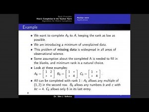 Lecture28: 3.5 Matrix Completion and Compressed Sensing (Part II). Math405: Learning from Data.