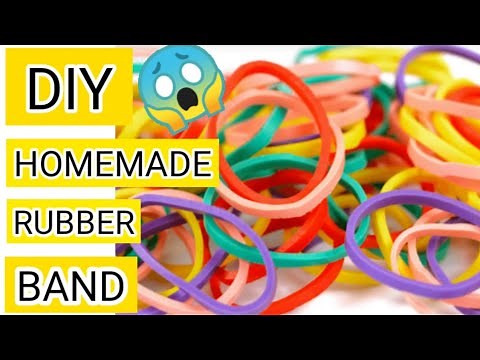 How to make rubber band at home/DIY rubber band!!!!!homemade rubber band/Rubber band making