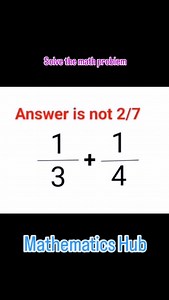 7.6K views · 310 reactions | Solve the math problem #mathproblem #viralreels #viral #maths #solve | Mathematics Hub | Facebook