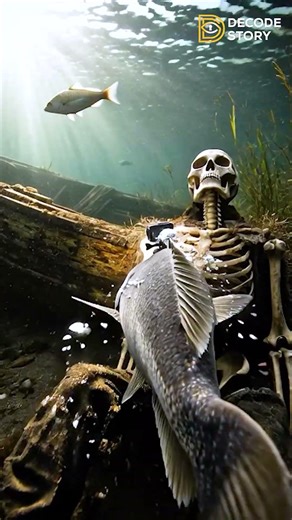 I Put a GoPro on a Moray Eel to See What the Titanic Looks Like #horrorfacts #mystery #realstories