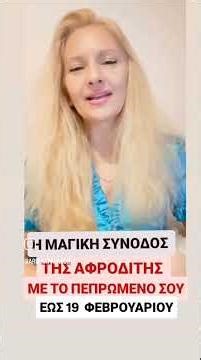 ΜΙΑ ΜΑΓΙΚΗ ΠΡΟΣΤΑΣΙΑ ΘΑ ΣΕ ΒΟΗΘΗΣΕΙ ΑΥΤΕΣ ΤΙΣ ΜΕΡΕΣ/ ΑΦΡΟΔΙΤΗ ΣΕ ΣΥΝΟΔΟ ΜΕ ΒΟΡΕΙΟ ΔΕΣΜΟ