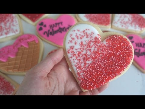 5 Super Easy Heart Cookie Decorating Ideas using ONE Consistency of Royal Icing | Detailed Tutorial
