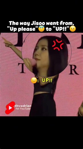 I mean she went from this 😇 to this 😐 #blackpink #jisoo