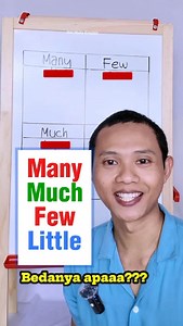 3.8K views · 7.7K reactions | Sudah tahu bedanya MUCH, MANY, FEW dan LITTLE? Let's belajar bahasa Inggris. PS. Videonya pakai filter #bahasaInggris #Vocabulary #Grammar #toefl #ielts | Mr. Ikal Malis | Facebook