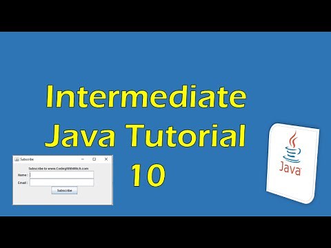 Intermediate Java Tutorial 10 (Eclipse): Creating a pop-up window with JFrames