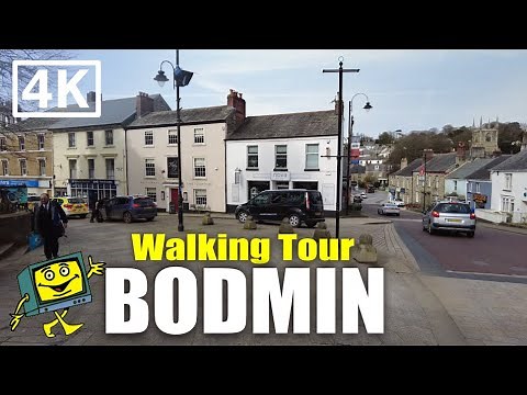 Bodmin - Cornwall UK - 4K Walking Tour
