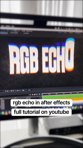 EasyEdit - Design Resources & Tutorials on Instagram: "📎 New tutorial is live! Learn how to create this RGB Echo effect in After Effects. 🎬 Watch the full tutorial here: https://youtu.be/0HNJBMZAeHY #echoeffect #aftereffects #rgbtrail"