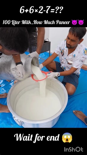 100 Liter Milk_How Much Paneer . कितना पनीर निकलेगा 100_Pure Organic#vrial #shorts #trending