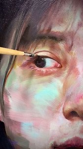 Precision in the Details, The Fine Art of Eyebrow Refinement, Oil on Canvas - Detail Process 👁️‍🗨️✍️ ART painted by @willyu0131 🧑‍🎨 This oil painting captures a fleeting yet essential moment in the portrait-making process—the delicate refinement of the eyebrow. The scene reveals the precision and patience required in fine art portraiture, where even the smallest gesture of the brush carries weight. With rich texture and a luminous palette, the artist builds layers of color and form, breathin