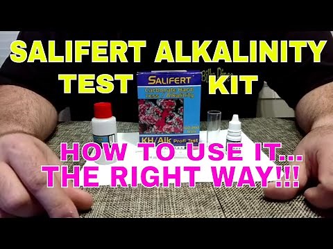 Salifert Alkalinity Test Kit - How To Use It - The Right Way