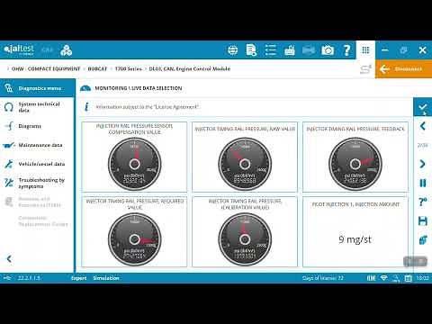 Bobcat T770 Diagnostic on Jaltest Diagnostic Tool
