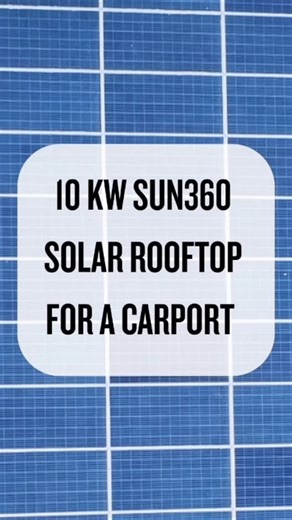 A 10 kW SUN360☀️ Solar Rooftop system on a carport in Verna, Goa, transforming a simple shelter into a source of clean, renewable energy. By switching to solar, this carport isn’t just protecting vehicles it’s powering the property too! 🚗⚡ ✅️ Over ₹5 lakh saved in electricity bills. ✅️ 10 tons of CO₂ reduced = 460 trees planted.🌳 ✅️ Custom-fabricated structure for optimal generation☀️. ✅️ 25 year performance warranty for long-term peace of mind. ✨️ Benefits of this solar carport: ✅ Dual-use of
