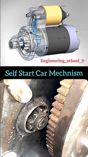 Self Start Car Mechanism Explained | How Car Starter Motor Work | How Self Start Works in Cars |