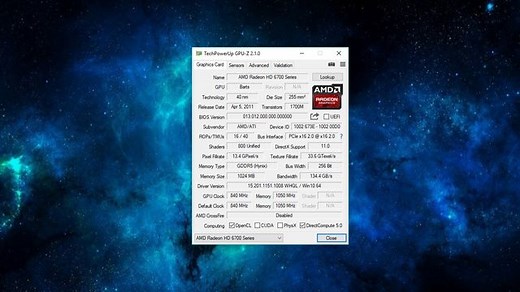 GPU-Z - Temperatur und Auslastung der Grafikkarte überprüfen