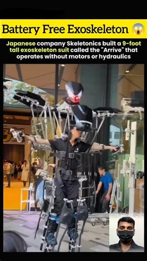 Battery-Free Mechanical Exoskeleton by Skeletonics #Robotics #Engineering #Innovation #FutureTech