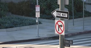 View One Way No Left Turn Stock Footage Video (100% Royalty-free) 1097918723 | Shutterstock