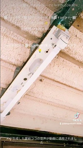 「30年ぶりに蛍光灯が切れた…でも10分でLED化完了！」驚くほど簡単！蛍光灯とグロー球を交換するだけで一瞬でLED化✨もっと早くやればよかった…！皆さんの職場や家もLED化してますか？💡#DIY