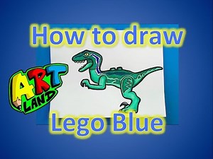 How to draw Lego Blue